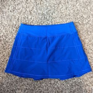 Lululemon Blue Pace Rival Skort Long